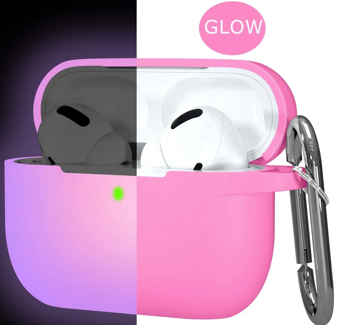 Night Vision Case Earphone Protector Glowing in Dark Silicone Charging Case Cover for Airpods Pro