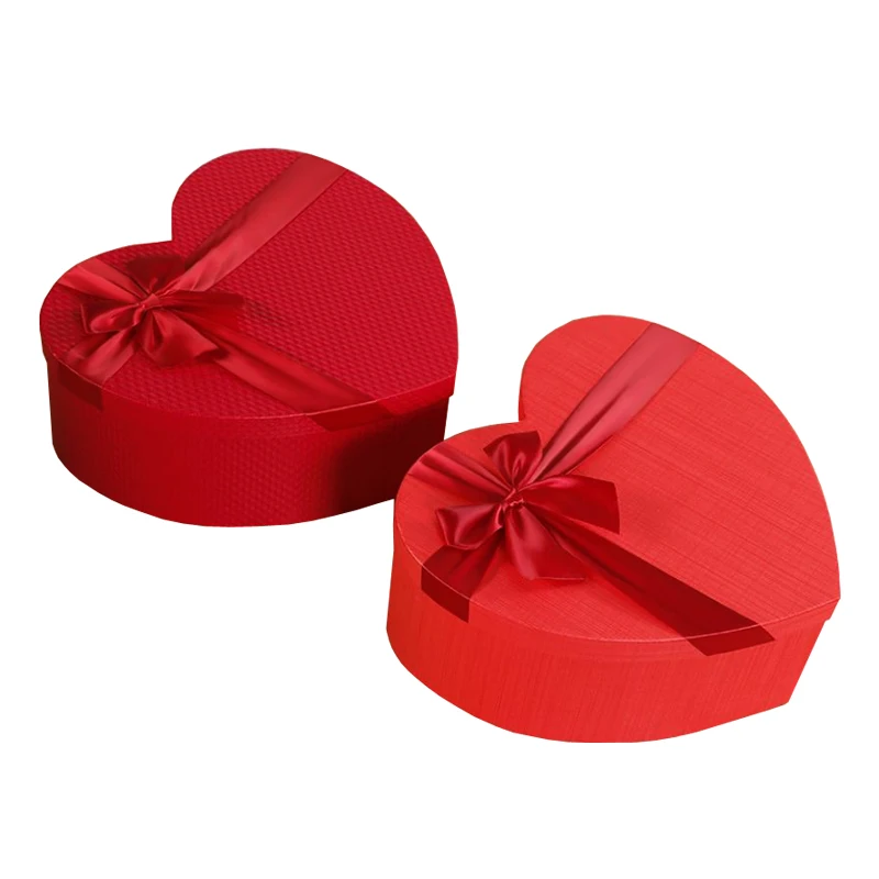 Top And Base Heart Shaped Bridesmaid Groomsmen Party Wedding Gift Box