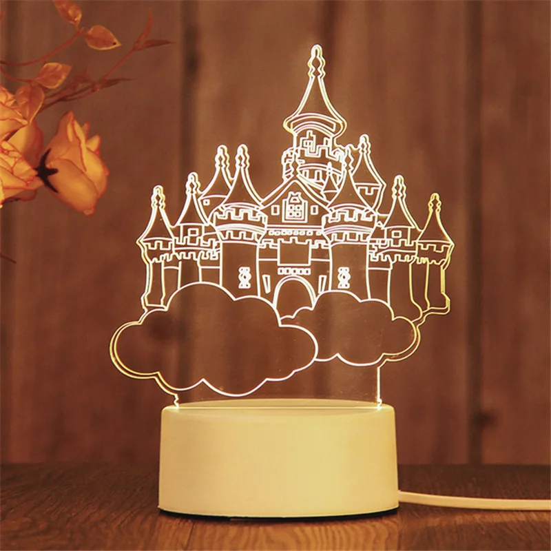 Amazing Gift Customized Design USB Night Lamp 3D Visual LED Night Light