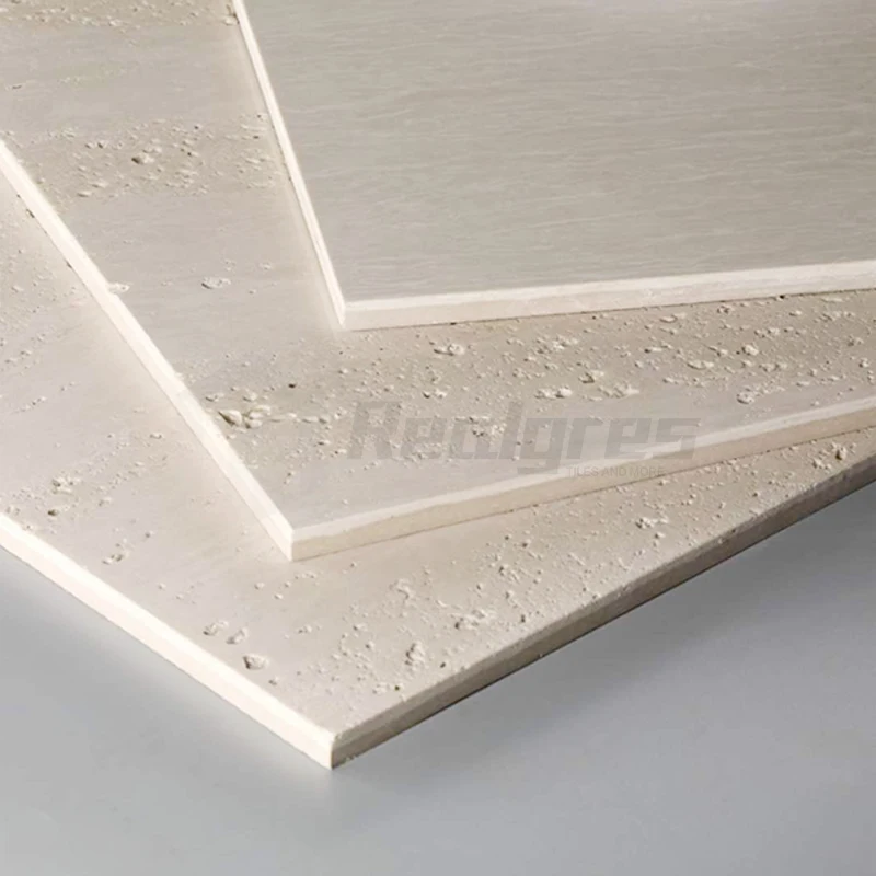 Realgres Deep Beige Marble Porzellan Travertin Fliesen Travertine Look Matt Surface Anti Slip Tile And Porcelain Floor Tiles