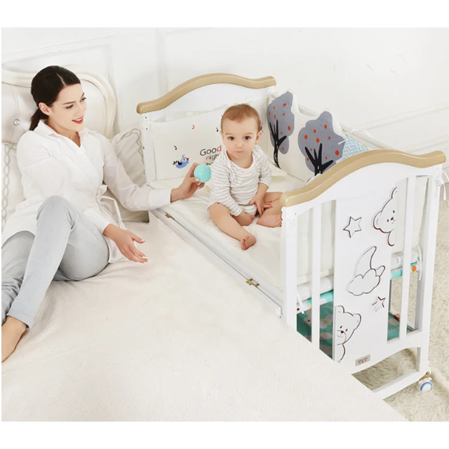 smoothly wood baby swing cribs bedroom furniture for export