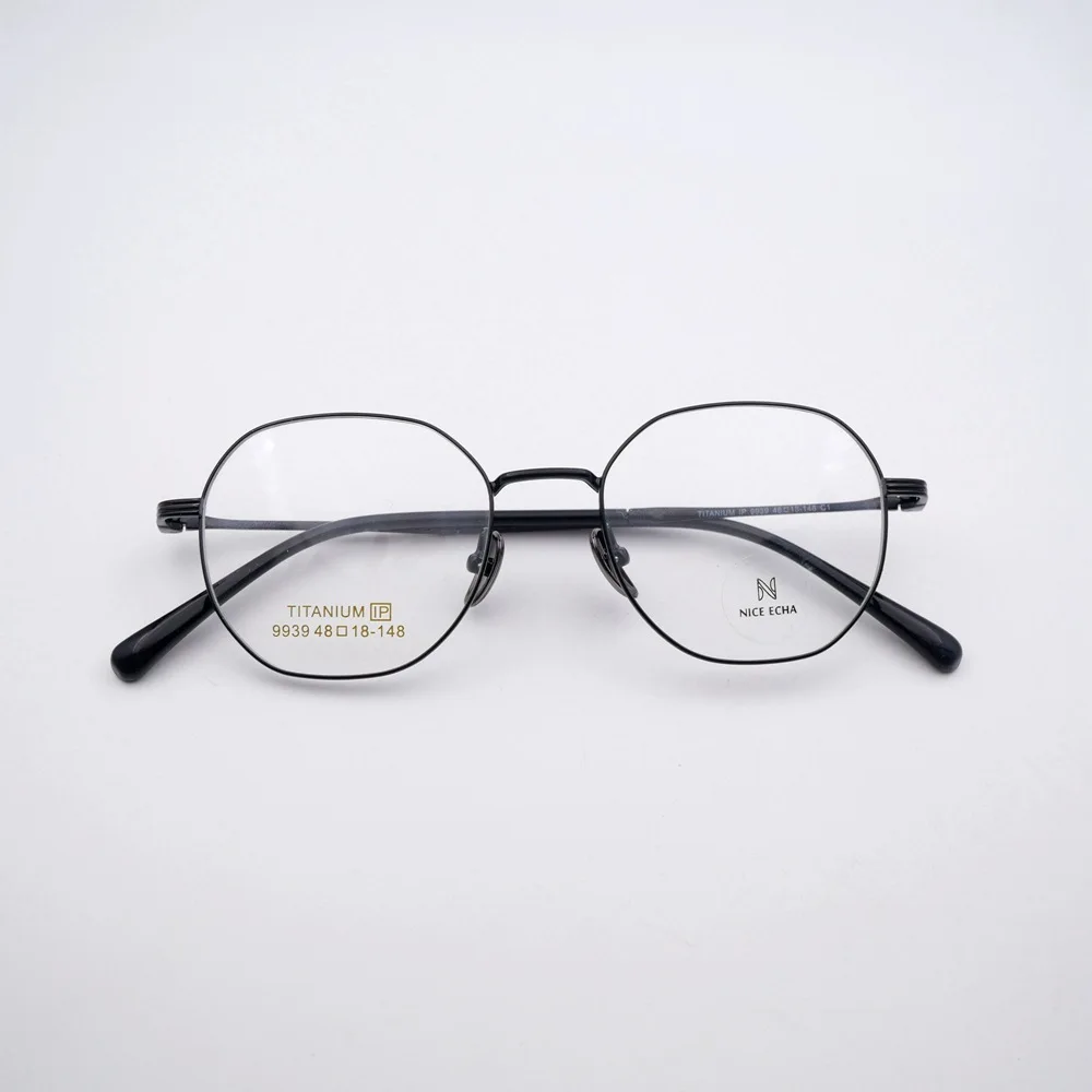 9939 Semi-Titanium B-TITANIUM full-frame glasses for men and women myopia retro fashion titanium optical