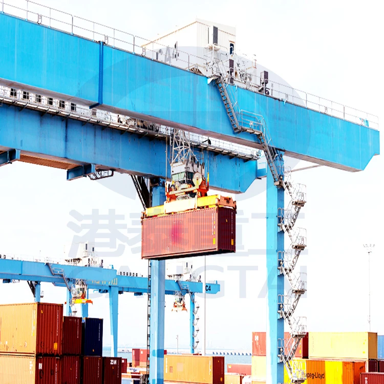 Mobile Light Hydraulic Shipping Container Move Lifting Gantry Crane for Port Station