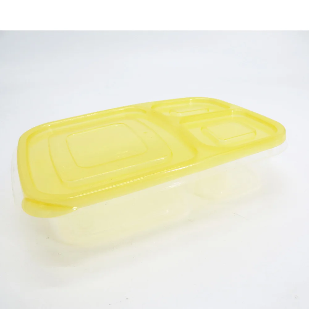 
Plastic Food Storage Containers 3 Compartment Meal Prep Containers Bento Lunch Box 