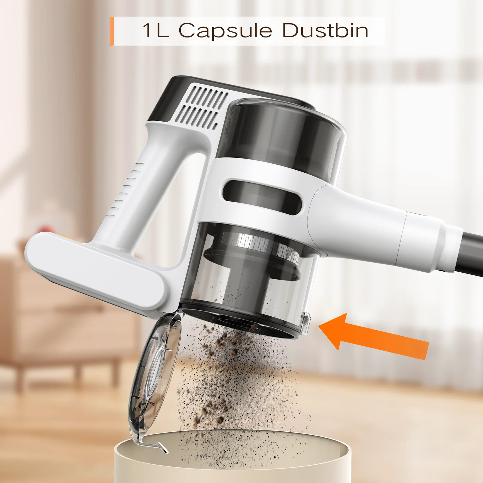 MOOSOO 25.2v/2600mah Handheld 2 In 1 Stick Cordless Vacuum Cleaner