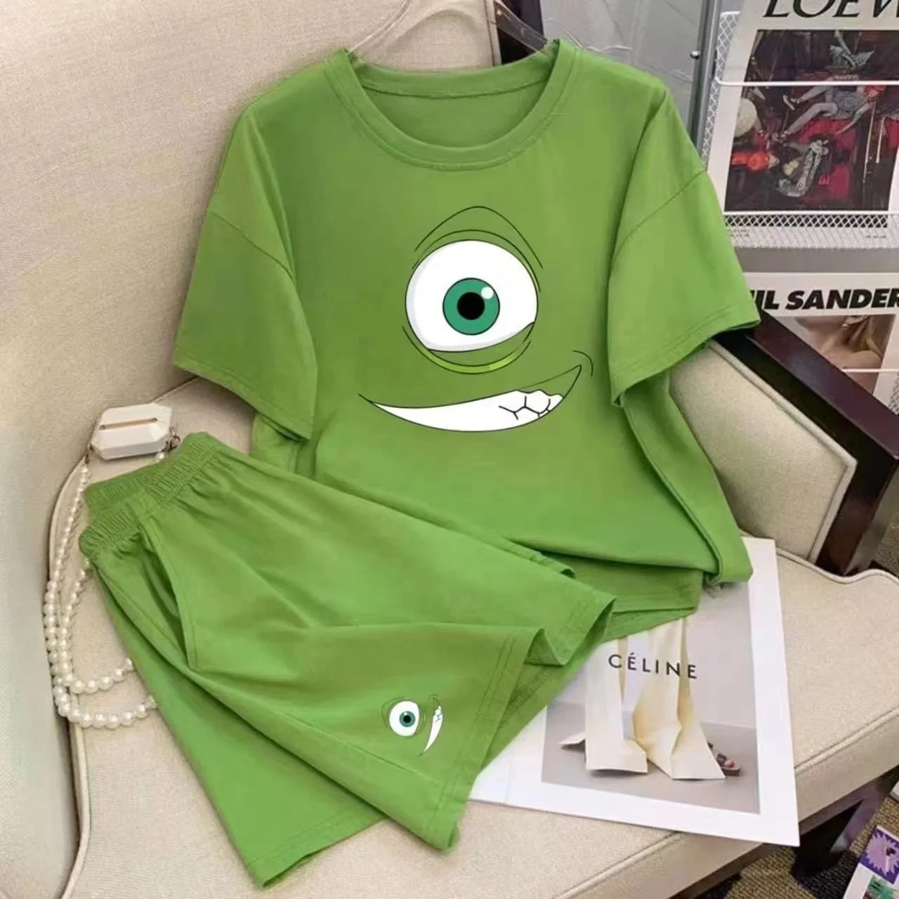 Night Gown Home Casual Sleep Wear Loungewear Nightgowns Suits Nighty Robe Women 2 Piece Set Clothing