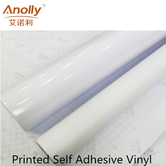 Anolly Printable Adhesive Black Back Car Wrap Vinyl Sticker Roll printable vinyl for digital printing
