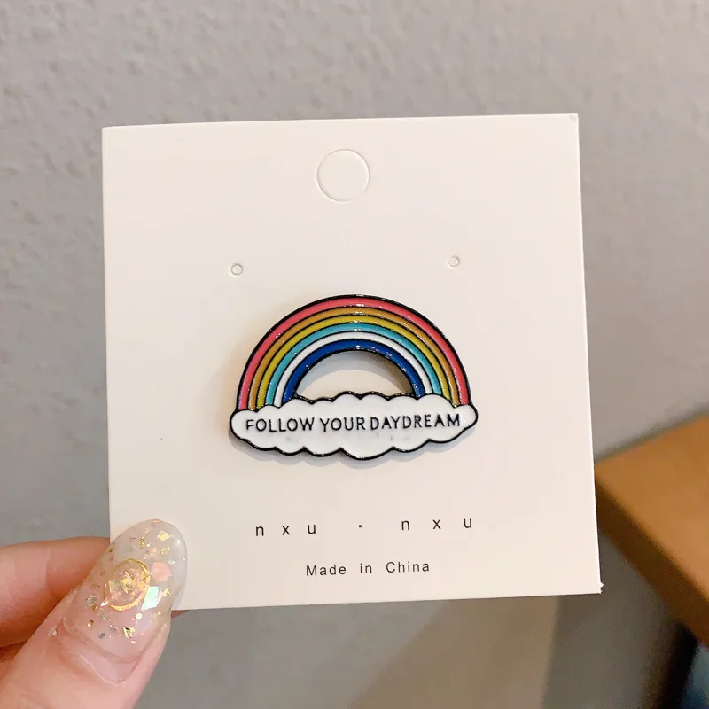 OEM ODM Custom Be Kind Lapel Pin Soft Spinning Enamel Rainbow CMYK Badge China Manufacturer Personalized Pins with Backing Card