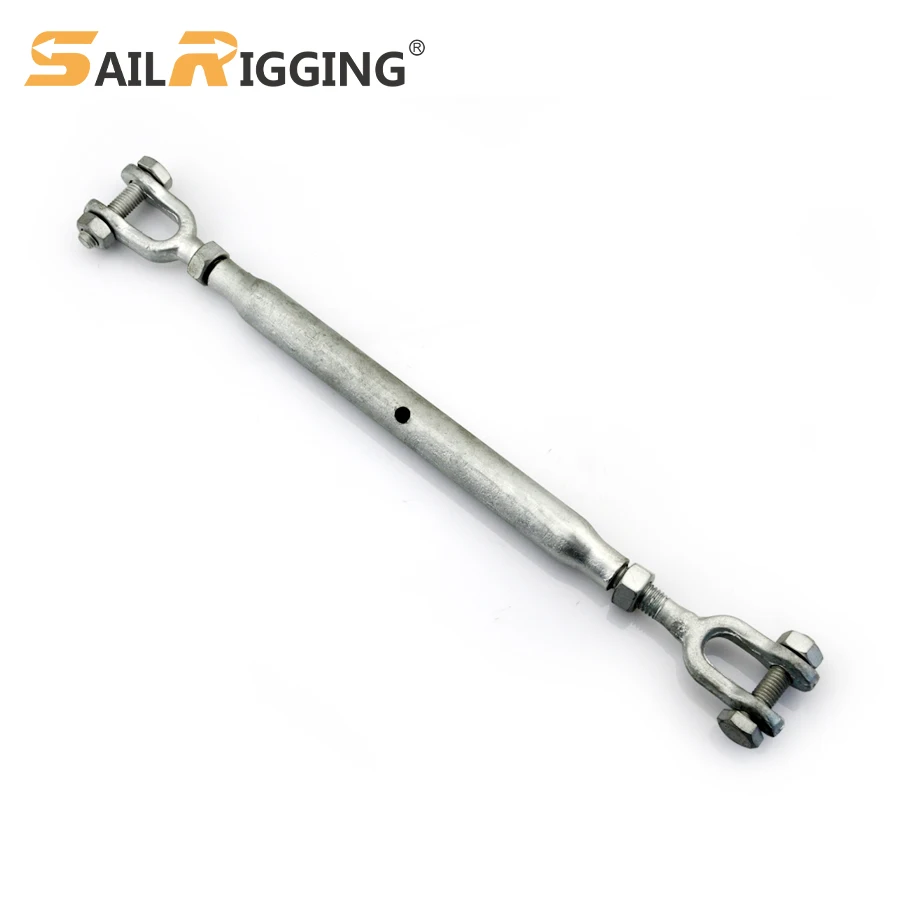 Jaw And Jaw Turnbuckle Heavy Duty Turnbuckle Pipe M20 M24 M33 M16 Grade S Closed Body Hot Dip Galvanized Turnbuckle