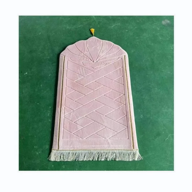 Роскошные портативные мусульманские молитвенные коврики, мусульманский подарок, пенопластовый тисненый фланелевый толстый мусульманский молитвенный коврик