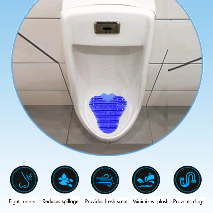 2023 Новый стиль EVA дезодорирующий экран для писсуара Ocean Mist Blue анти-брызги с запахом нейтрализатор коврик запах последние 30 дней