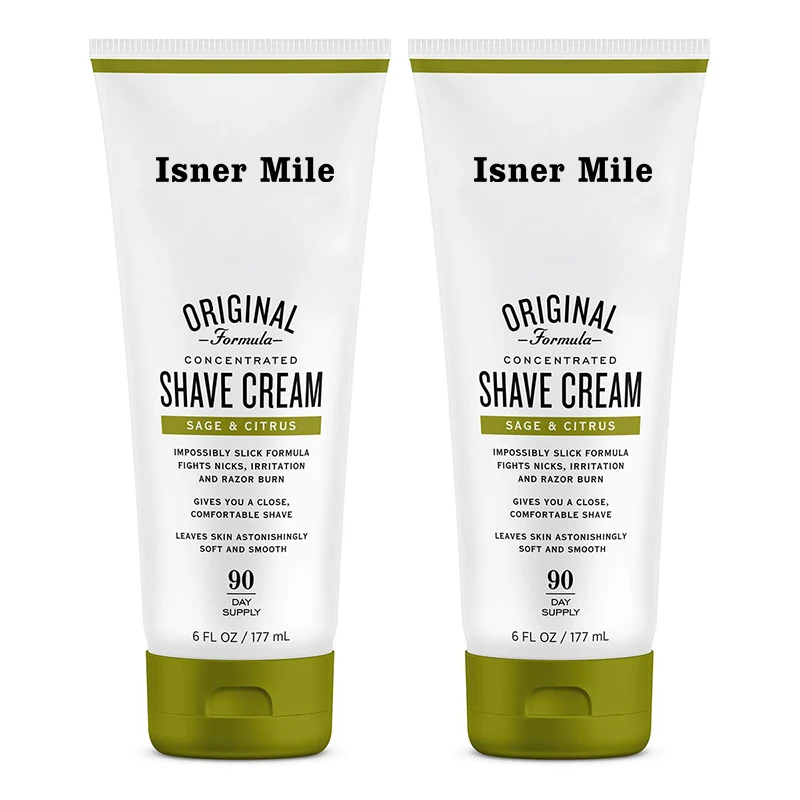 Organic Beard Care Shaving Cream Skin Hair Soft Foam Cleanser Original Formula Sage Citrus Shave Gel For Men