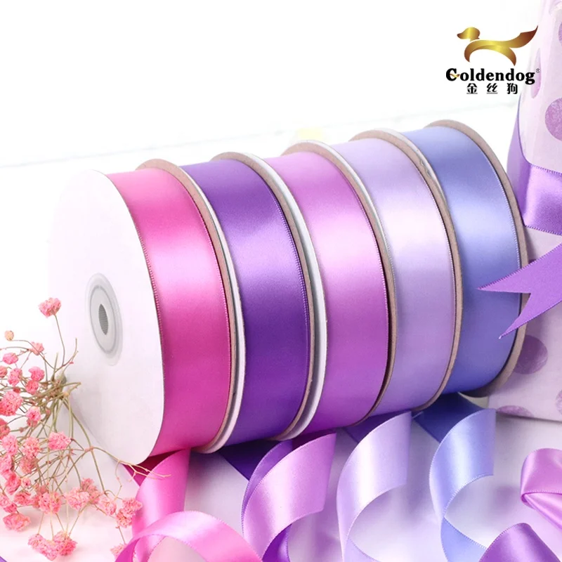 Garment Accessories wedding dress satin ribbons bow high density polyester ribbon gift packaging flowers ribbons