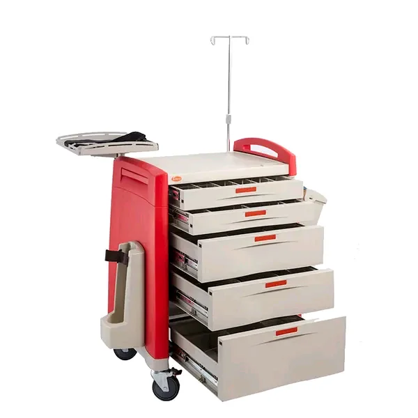 Turkey design Hospital Medical Anesthesia Trolley ABS Anesthesia Cart Medical Crash Cart