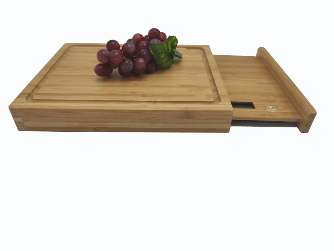 New Design Kitchen Bamboo Chopping Block Cutting Boards With Removable Digital Scale