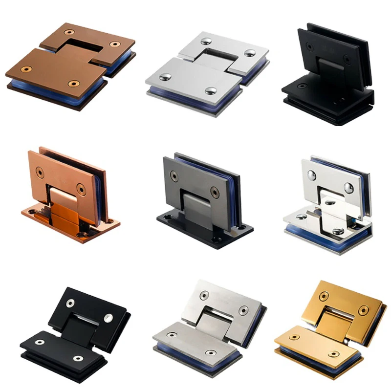 Automatic Soft Close Pivot Shower Door Hinge Hydraulic Glass Hinge Brass Shower Hinge