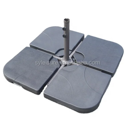 Garden Fillabled Umbrella Base Stand Round Plastic Patio Umbrella Cantilever Bases Umbrella Base