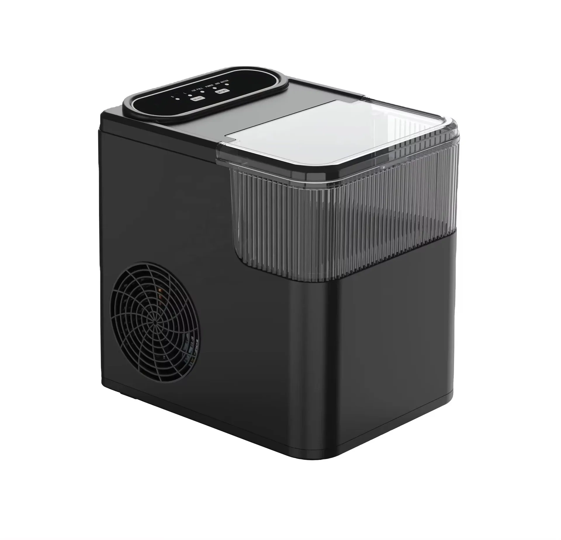 Ice Maker Countertop Self-Cleaning Ice Machine with Ice Scoop and Basket