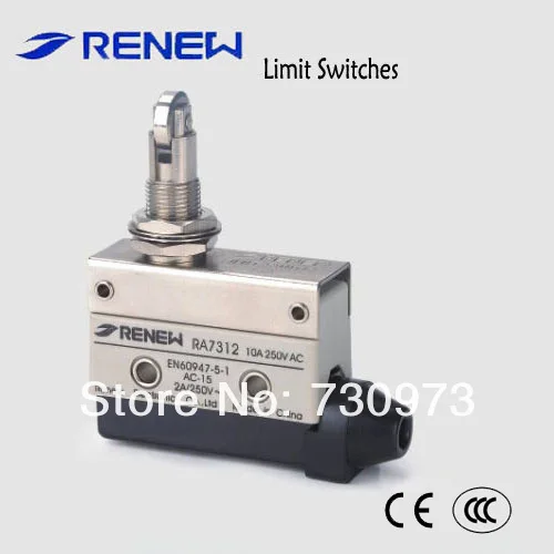 RL7312 Panel mount cross roller plunger limit switch Compact size limit switch