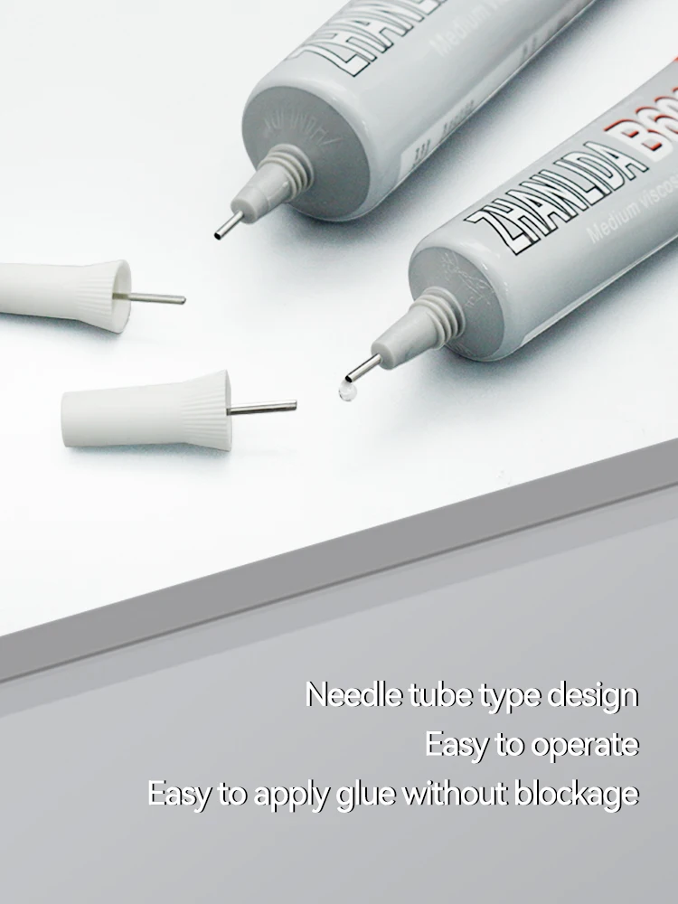 Zhanlida B6000 Clear Contact Adhesive With Precision Applicator Tip for DIY Accessories cell Phone Screen-15ml Glue
