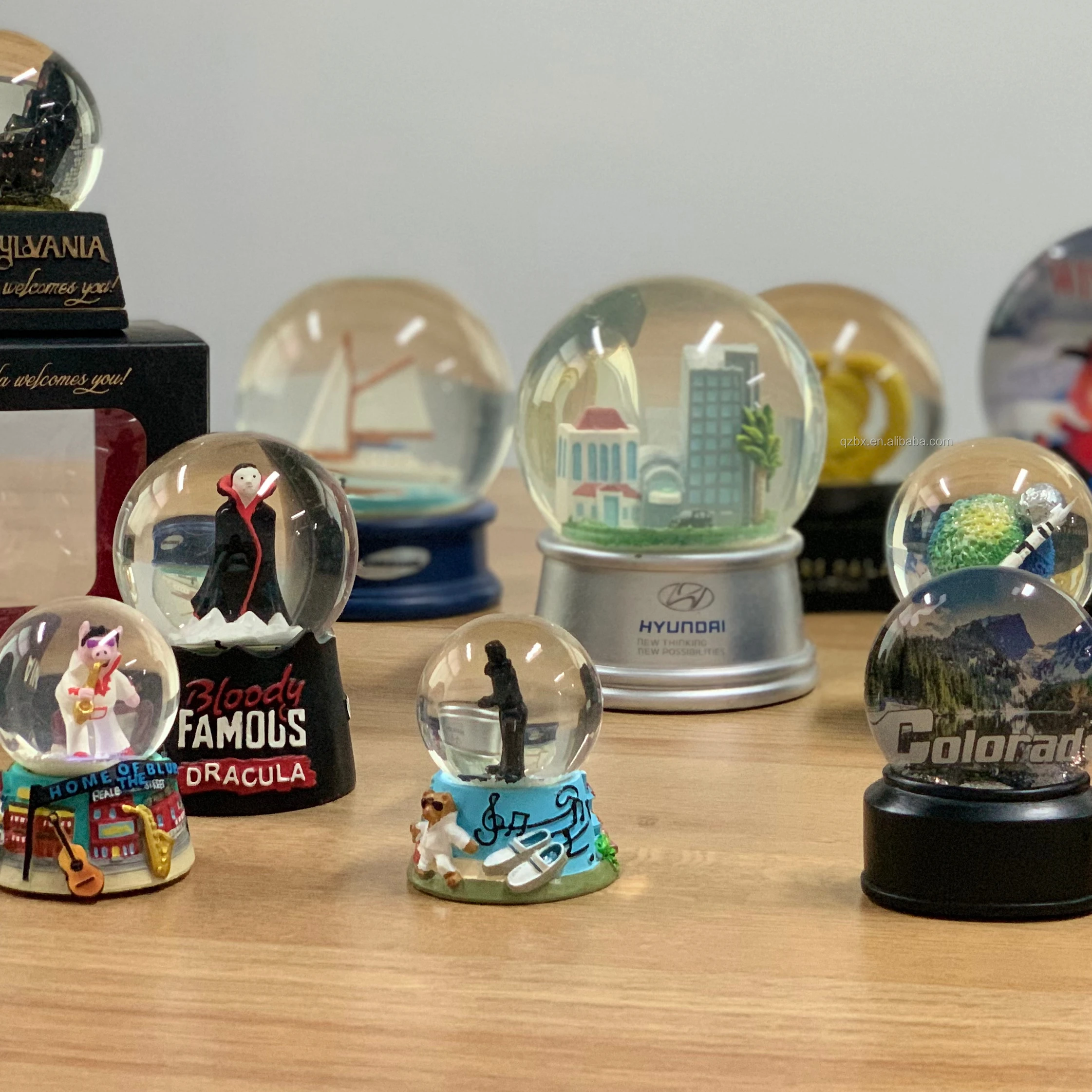 Promotional Snow Globe Customized Movie Stars Cartoon Ball FAIRY Figurine Custom Souvenir Bubble Bag, Pvc Box Nautical CN;FUJ