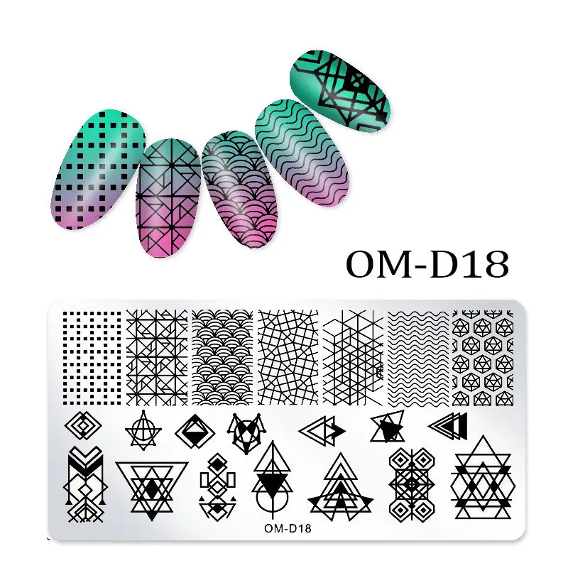 25 Styles Nail Art Stamping Plates For Nail Decoration Wholesale High Quality Nails Stainless Steel Plate 6*12cm