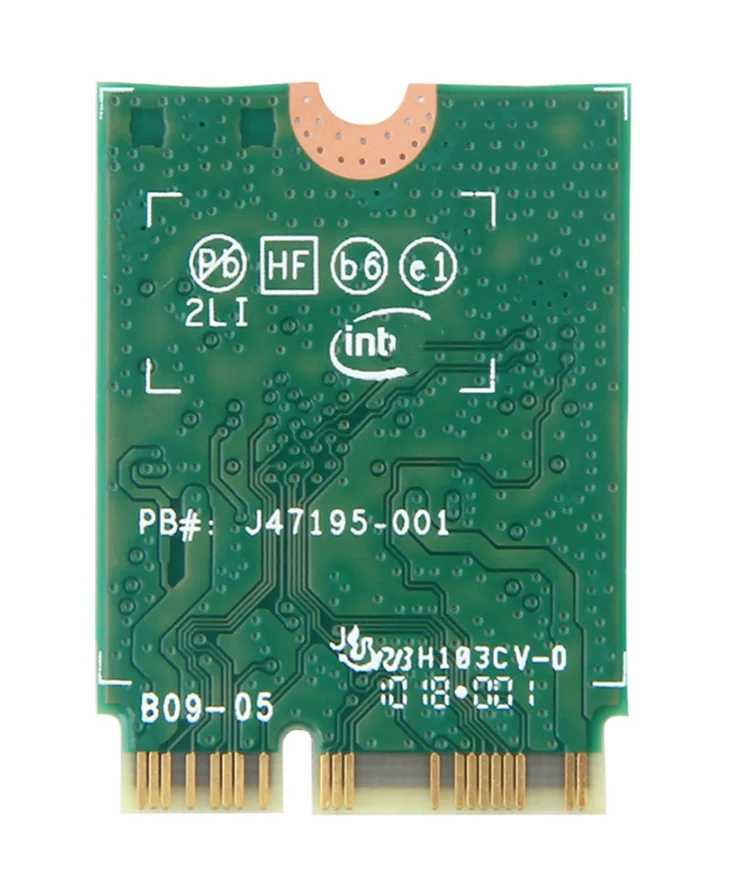  Двухдиапазонная беспроводная Wi-Fi карта 1 73 Гбит/с для ноутбука Intel AC 9560 9560NGW NGFF Key E 9560AC 8020.11ac BT 5 0 Windows