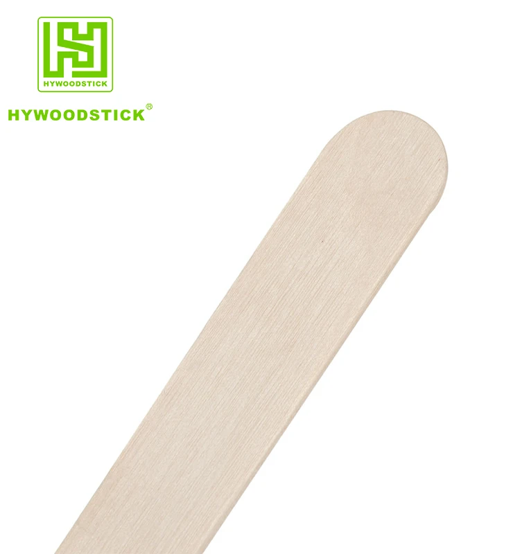 Manufacture 100% Biodegradable Private Label Bamboo Tongue Depressor Wooden Large Wax Match Stick With Logo