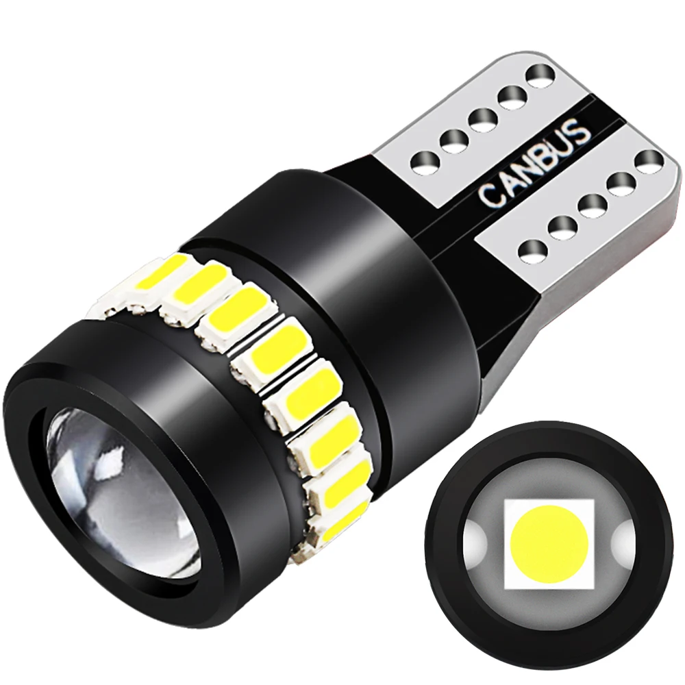 
Factory Wholesale 12V 194LM Led T10 18SMD 3014 1SMD 3030 W5w 194 Led Car License Plate Light Interior Reading Lamp ZL124 