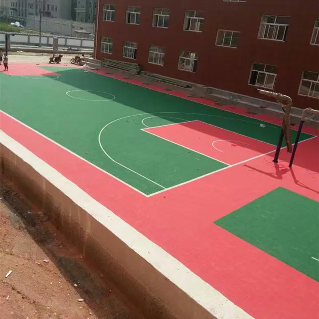 
Outdoor PP Interlocking Sports floor Basketball /volleyball court 