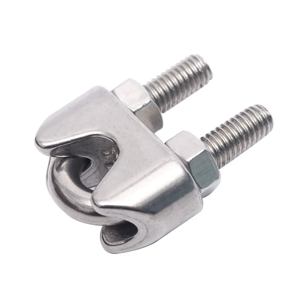 Din741 304 316 stainless steel wire rope clip clamp for wire rope and cable