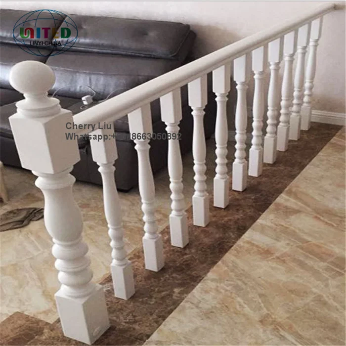 decorative Oak Wood columns And pillars wooden stair baluster oak spindle Stair newel post