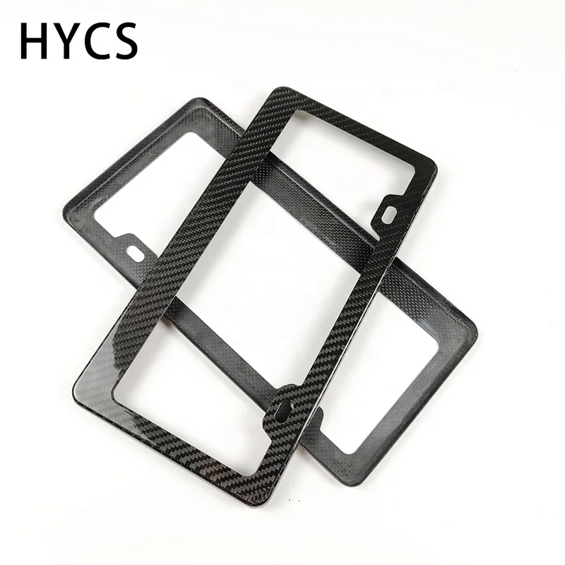 America car real carbon fiber license plate frame