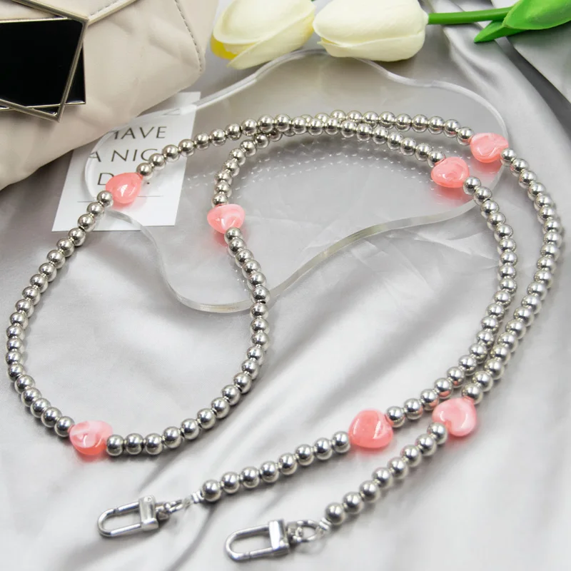 High Quality Metal Beads Handbag Chains  Bags Accessories Purse Shoulder Handbag Chain Strap