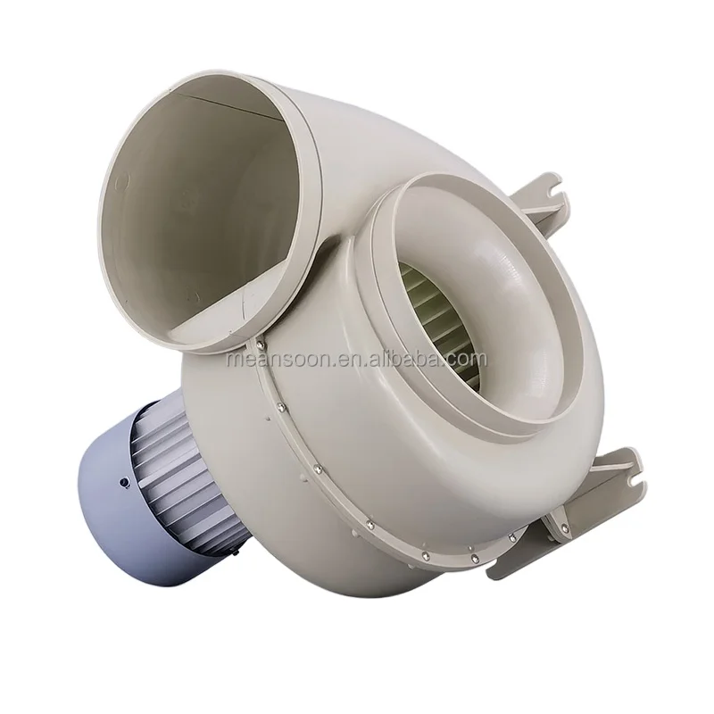 Polypropylene 10 inches 250 plastic centrifugal duct fan for lab fume hood