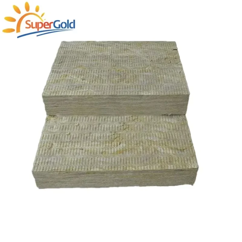 SuperGold 50mm Plaque de laine de roche exterieure ignifuge et isolation sonore rock wool insulation
