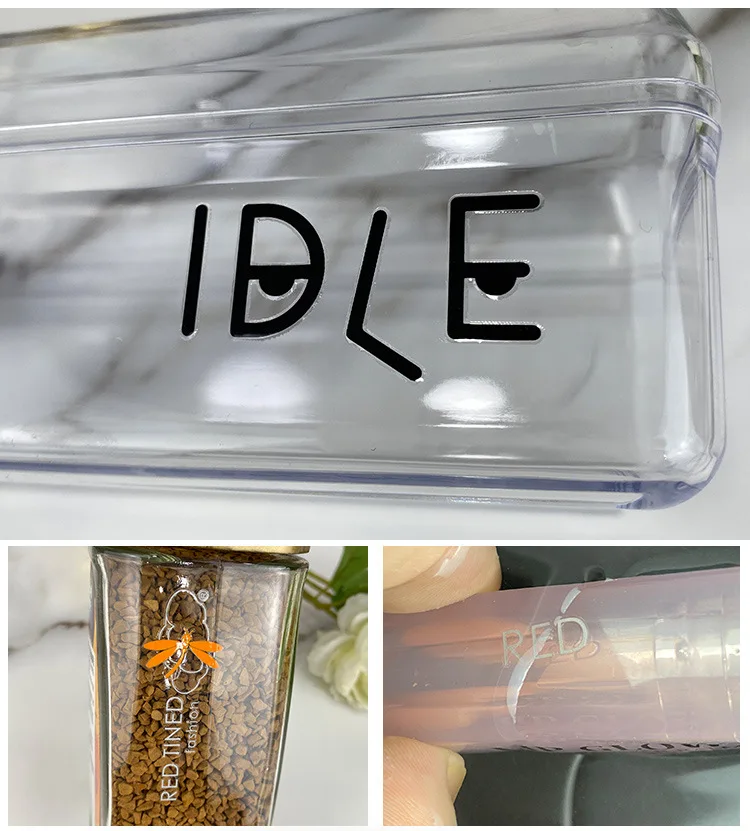 Custom Brand Logo UV Transfer Sticker Waterproof Vinyl UV Transfer Box Sticker Permanent Adhesive Labels Stickers For Packing