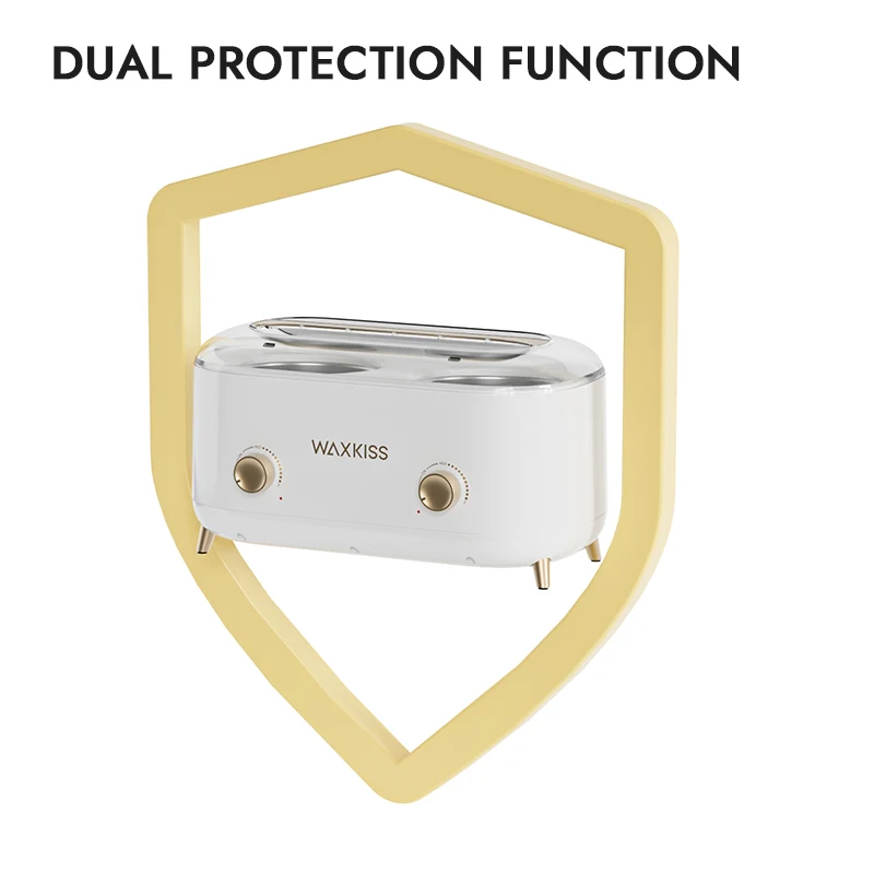 Best Selling US UK EU AU Plug Double Pot Hair Removal Wax Warmer Quick-Heating Wax Heater Machine For Hard Wax