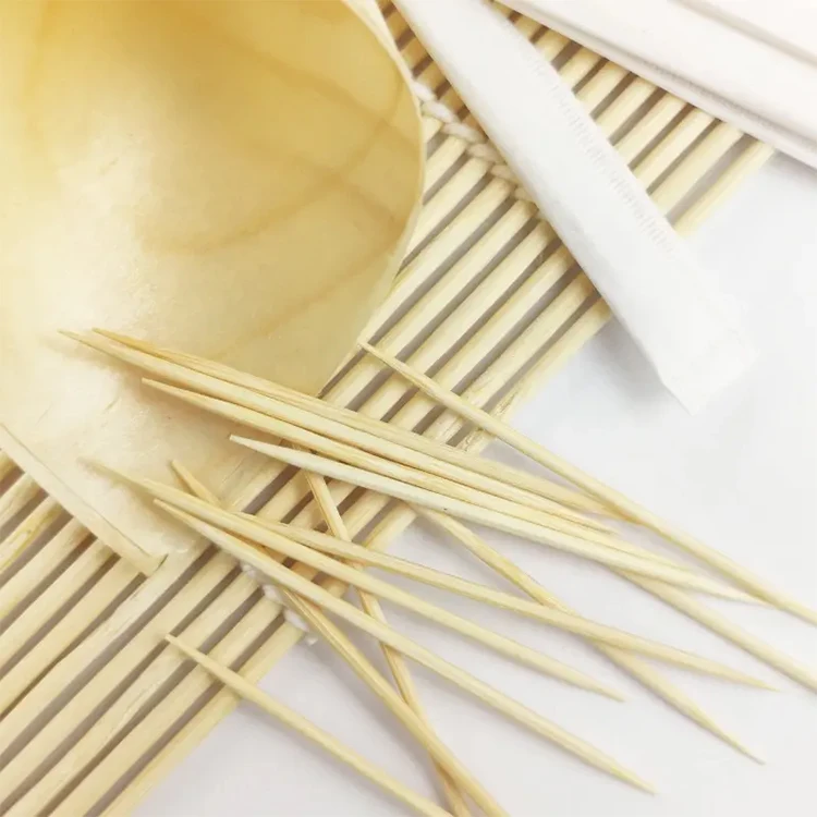 Free Sample Customizable Disposable Bamboo Toothpicks Eco-Friendly and Competitively Priced for Restaurants