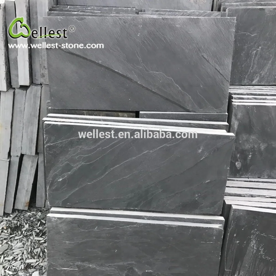 carbon black natural slate tile outdoor slate tile rough slate tile
