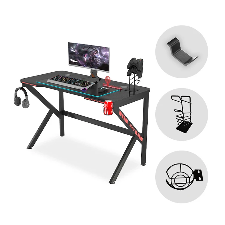 Laptop Table Computer Gaming Standing Desk Computer Gaming Desk For Pc Shaped