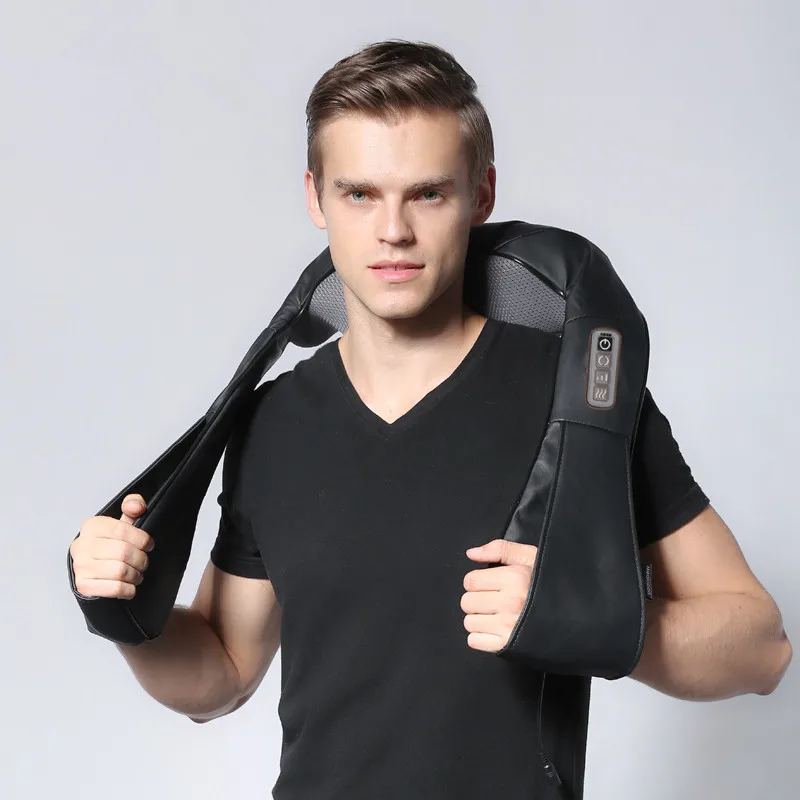 Лидер продаж Amazon массаж всего тела 220 В массажер для шеи и плеч Shiatsu Электрический спины с
