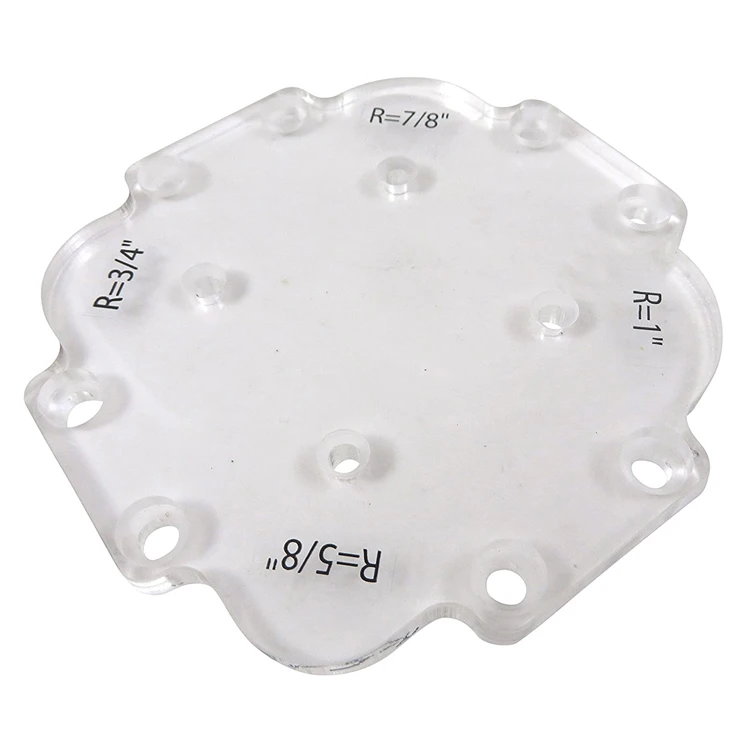 9 65X6 69X2 17 дюйм (ов) Lucite фрезерный станок радиусами шаблоны мебель положение шаблон 1/16 маршрутизатор Угловой радиус