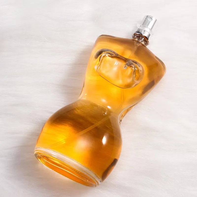 wholesale luxury perfume 100ml women transparent shaped perfume glass bottle china