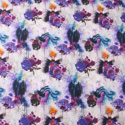 Colorful Princess heart print On Roll Bedding Use Textiles 100% Cotton Fabric