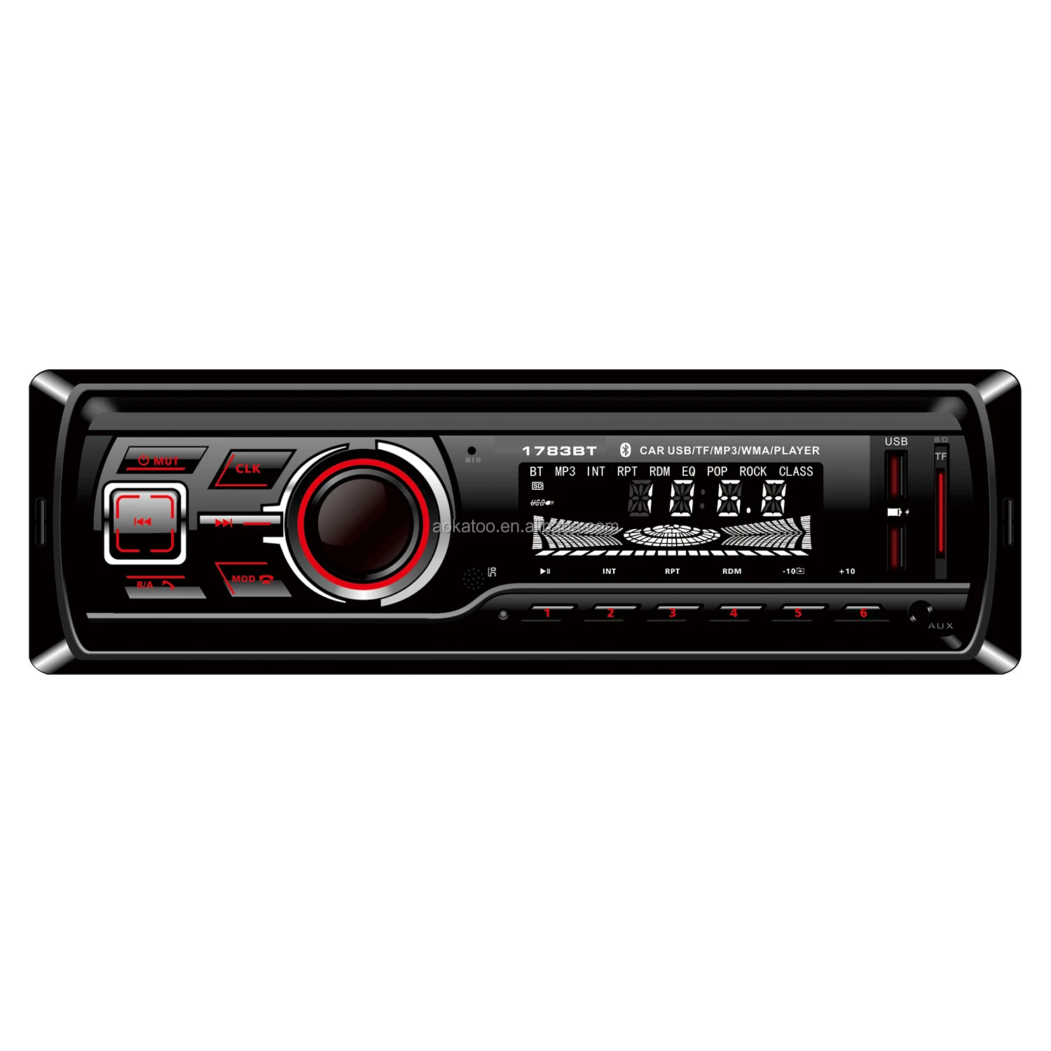 Автомобильный радиоприемник с FM цифровым радио Aux in 2USB mp3-плеер быстрой зарядкой пульт дистанционного управления материал для приборной панели гарантия 1 год