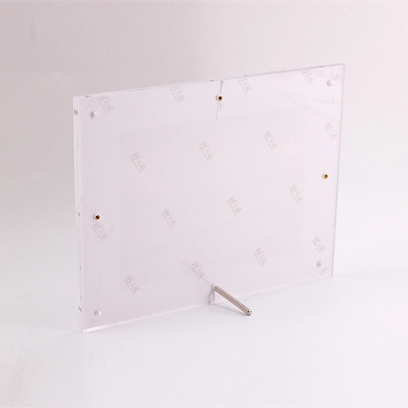  Whole Magnetic Fashion Sytle Square Photo Frame Double Sided Acrylic Picture Cheap Home Decor