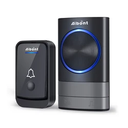 Led Indicators Hotel Home Wireless Doorbell And Chimes Kit With Auto Learning Code