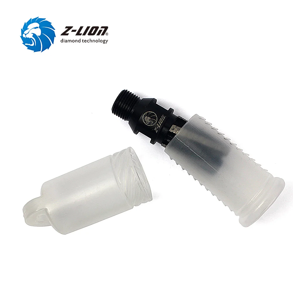 ZLion High Quality Black CNC Finger Router Hard Stone Granite Marble Core Drill Bits by Z LION DIAMOND TOOLS