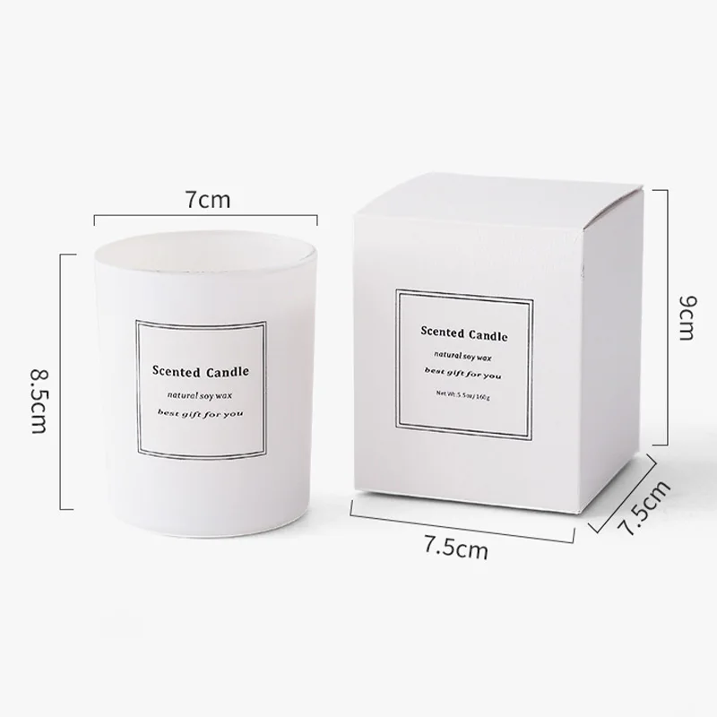 Dgc Wholesale Price Frosted Glass Candle Set Cotton Wick Home Sense Help Sleeping Natural Soy Wax  Scented Candle  In Glass Jar